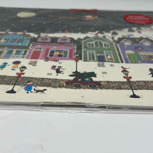 Advent Calendar Winter Wonderland Galison Design 25 Windows Ribbon Hanger NWT - Picture 11 of 15